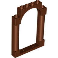 Plaatje in Gallery viewer laden, LEGO® los onderdeel Deurkozijn Roodachtig Bruin 40066