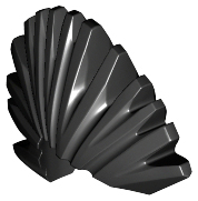 Plaatje in Gallery viewer laden, LEGO® los onderdeel Haar in kleur Zwart 93563
