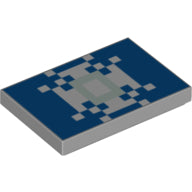 LEGO® Tegel met Motief Licht Blauwachtig Grijs 26603pb275
