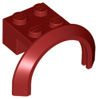 LEGO® los onderdeel Spatbord in kleur Donkerrood 50745