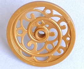 LEGO® los onderdeel Wiel in kleur Parel Goud 15744