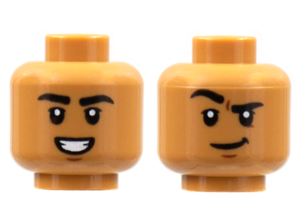 LEGO® los onderdeel Hoofd in kleur Medium Noga 3626cpb2884