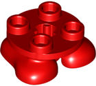 LEGO® los onderdeel Benen Aangepast in kleur Rood 66858