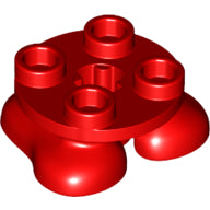 Plaatje in Gallery viewer laden, LEGO® los onderdeel Benen Aangepast in kleur Rood 66858