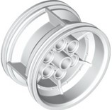 LEGO® los onderdeel Wiel in kleur Wit 56908