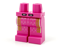 Plaatje in Gallery viewer laden, LEGO® onderdeel Benen met Motief Donker Roze 970c00pb1190