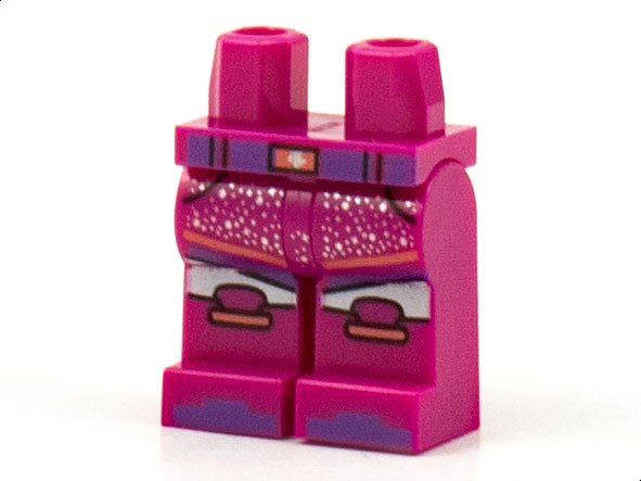 LEGO® los onderdeel Benen met Motief Magenta 970c00pb1179
