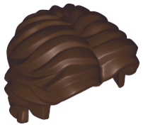 LEGO® los onderdeel Haar in kleur Donker Bruin 26139