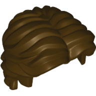 LEGO® los onderdeel Haar in kleur Donker Bruin 26139