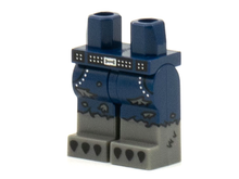 Plaatje in Gallery viewer laden, LEGO® onderdeel Benen met Motief Donkerblauw 970c00pb1180