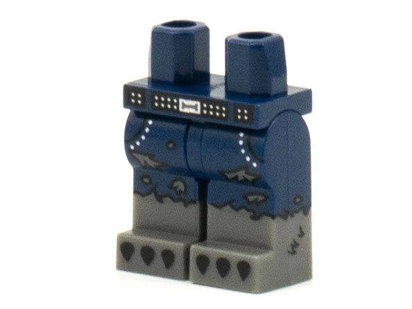 LEGO® onderdeel Benen met Motief Donkerblauw 970c00pb1180