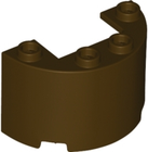 LEGO® los onderdeel Cilinder in kleur Donker Bruin 24593