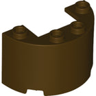LEGO® los onderdeel Cilinder in kleur Donker Bruin 24593