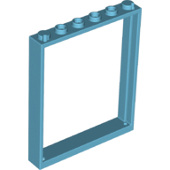 Plaatje in Gallery viewer laden, LEGO® los onderdeel Raamkozijn Medium Azuurblauw 42205