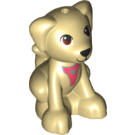 Plaatje in Gallery viewer laden, LEGO® los onderdeel Landdier in kleur Geelbruin 27986pb03