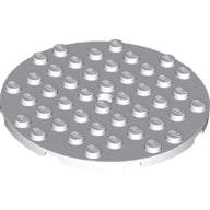 LEGO® los onderdeel Plaat Rond in kleur Wit 74611