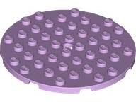 LEGO® los onderdeel Plaat Rond in kleur Lavendel 74611