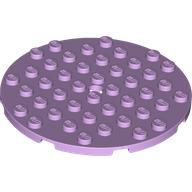 LEGO® los onderdeel Plaat Rond in kleur Lavendel 74611