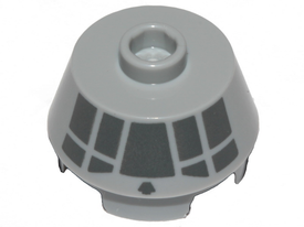 LEGO® Kegel met Motief Licht Blauwachtig Grijs 98100pb15
