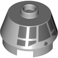 LEGO® Kegel met Motief Licht Blauwachtig Grijs 98100pb15
