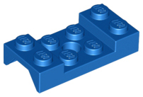 LEGO® los onderdeel Spatbord in kleur Blauw 60212