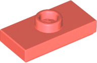LEGO® los onderdeel Plaat Aangepast in kleur Koraal 15573