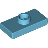 Plaatje in Gallery viewer laden, LEGO® los onderdeel Plaat Aangepast Medium Azuurblauw 15573