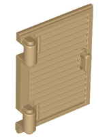 LEGO® Venster, Ruit en Luik Donker Geelbruin 60800a