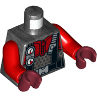 Plaatje in Gallery viewer laden, LEGO® Lijf met Motief Parel Donkergrijs 973pb4193c01