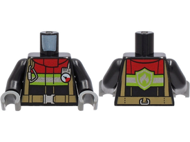 LEGO® los onderdeel Lijf met Motief Zwart 973pb4114c01