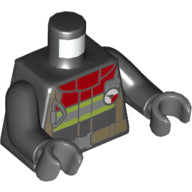 LEGO® los onderdeel Lijf met Motief Zwart 973pb4114c01