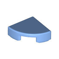 LEGO® los onderdeel Tegel Rond in kleur Medium Blauw 25269