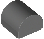 Plaatje in Gallery viewer laden, LEGO® Dakpan Gebogen Donker Blauwachtig Grijs 49307