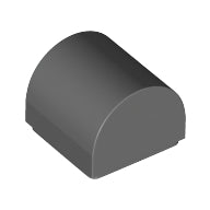 Plaatje in Gallery viewer laden, LEGO® Dakpan Gebogen Donker Blauwachtig Grijs 49307