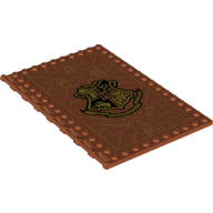 LEGO® Tegel Aangepast met Motief Donker Oranje 69934pb003