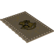 LEGO® Tegel Aangepast met Motief Donker Geelbruin 69934pb004