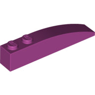 LEGO® los onderdeel Dakpan Gebogen in kleur Magenta 42022