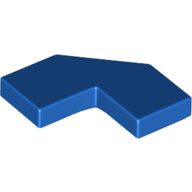 LEGO® los onderdeel Tegel Aangepast in kleur Blauw 27263
