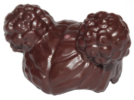 LEGO® los onderdeel Haar in kleur Donker Bruin 65579