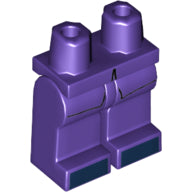 Plaatje in Gallery viewer laden, LEGO® onderdeel Benen met Motief Donkerpaars 970c00pb1134