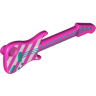 Plaatje in Gallery viewer laden, LEGO® onderdeel Accessoire met Motief Donker Roze 11640pb05