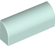 LEGO® los onderdeel Dakpan Gebogen in kleur Licht Aqua 6191