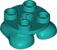 Plaatje in Gallery viewer laden, LEGO® los onderdeel Benen Aangepast Donker Turkoois 66858