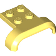 Plaatje in Gallery viewer laden, LEGO® los onderdeel Spatbord in kleur Helder Lichtgeel 28326
