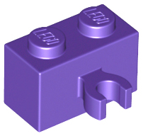 Plaatje in Gallery viewer laden, LEGO® los onderdeel Steen Aangepast Donkerpaars 30237b