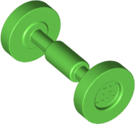 LEGO® los onderdeel Wiel in kleur Fel Groen 2496