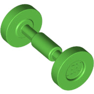 LEGO® los onderdeel Wiel in kleur Fel Groen 2496