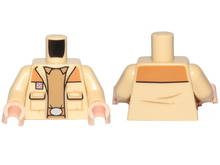 Plaatje in Gallery viewer laden, LEGO® los onderdeel Lijf met Motief Geelbruin 973pb4121c01