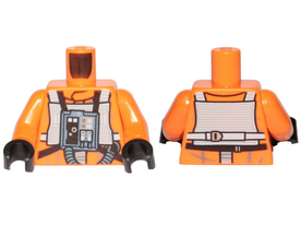 LEGO® los onderdeel Lijf met Motief Oranje 973pb4120c01