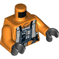 LEGO® los onderdeel Lijf met Motief Oranje 973pb4120c01